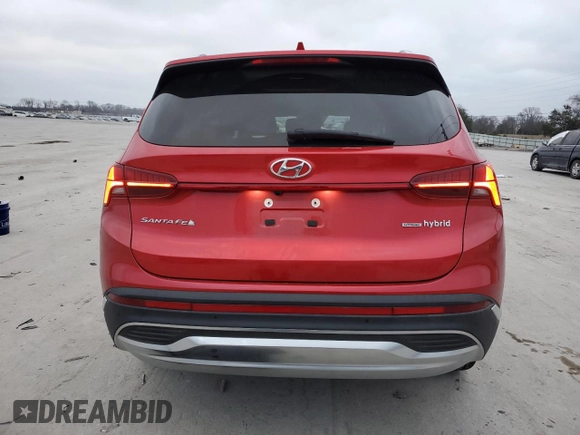 2023 Hyundai Santa Fe Hybrid Limited with VIN 5NMS5DA11PH003637, listed as a Copart auction lot 86084444 with 20,056 mi miles and Salvage Title. Bid and sale history available at carsss.com. Image 6.