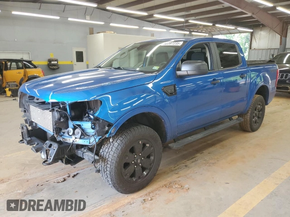 2021 Ford Ranger XL z VIN 1FTER4FH6MLE06093, wystawiony jako Copart lot #60397235 z przebiegiem 43 076 mil mil oraz Szkoda całkowita • Salvage title. Historia ofert i sprzedaży dostępna na DreamBid. Obrazek 1.
