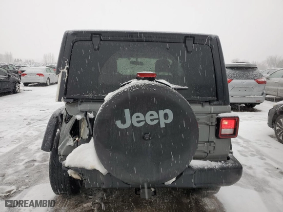 2018 Jeep Wrangler Sport S with VIN 1C4GJXAG4JW201270, listed as a Copart auction lot 43134955 with 82,780 mi miles and Salvage Title. Bid and sale history available at carsss.com. Image 6.