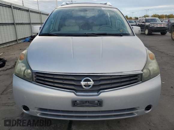 2008 Nissan Quest SL with VIN 5N1BV28U98N113033, listed as a Copart auction lot 75962404 with 132,666 mi miles and Clean Title. Bid and sale history available at carsss.com. Image 5.