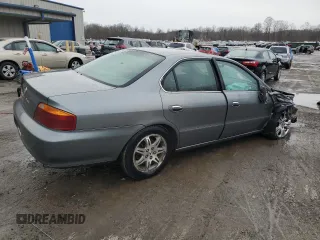1999 Acura TL with VIN 19UUA5648XA036255, listed as a Copart auction lot 43504445 with 147,937 mi miles and Salvage Title. Bid and sale history available at carsss.com. Image 3.