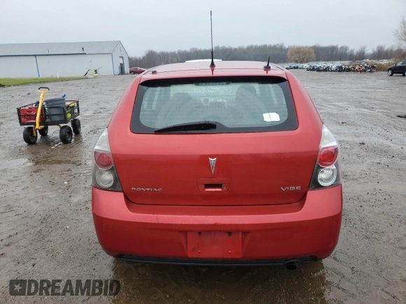 2009 Pontiac Vibe w/1SA with VIN 5Y2SP67889Z469025, listed as a Copart auction lot 83893104 with 282,896 mi miles and Salvage Title. Bid and sale history available at carsss.com. Image 6.