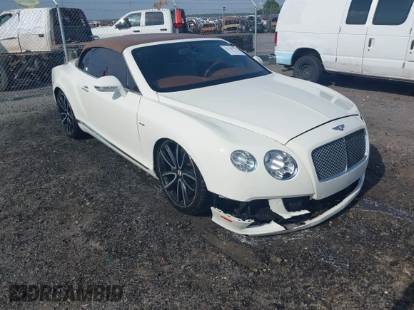 2012 Bentley Continental GT with VIN SCBGR3ZA1CC077130, listed as a IAAI auction lot 42138327 with 36,329 mi miles and . Bid and sale history available at DreamBid. Image 1.