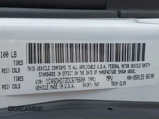 2013 Dodge Durango Crew with VIN 1C4SDHDT2DC679600, listed as a IAAI auction lot 42215737 with 128,499 mi miles and . Bid and sale history available at DreamBid. Image 9.