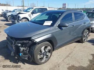 2024 Hyundai Kona Limited with VIN KM8HE3A34RU027329, listed as a IAAI auction lot 41481953 with 23,632 mi miles. Bid and sale history available at carsss.com. Image 2.