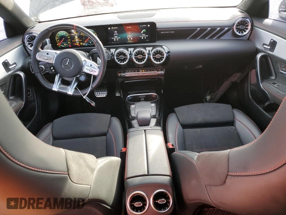 2022 Mercedes-Benz CLA 35 AMG with VIN W1K5J5BB2NN272578, listed as a Copart auction lot 42485465 with 28,671 mi miles and Salvage Title. Bid and sale history available at DreamBid. Image 8.