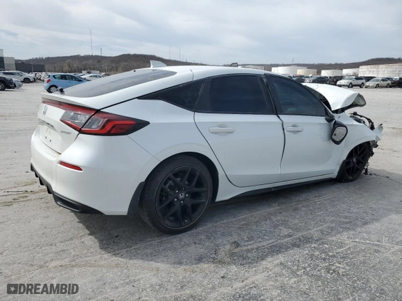 2022 Honda Civic Hatchback Sport with VIN 19XFL2H87NE001863, listed as a Copart auction lot 49664125 with 0 mi miles and Salvage Title. Bid and sale history available at carsss.com. Image 3.