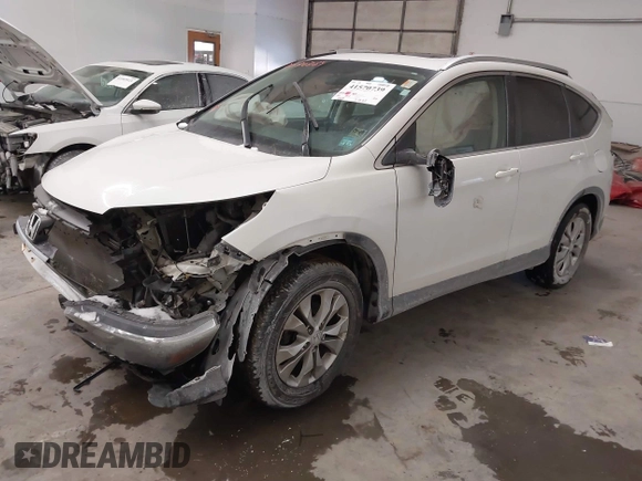 2013 Honda CR-V EX-L with VIN 5J6RM4H72DL082848, listed as a IAAI auction lot 41570739 with Not Provided miles. Bid and sale history available at carsss.com. Image 2.