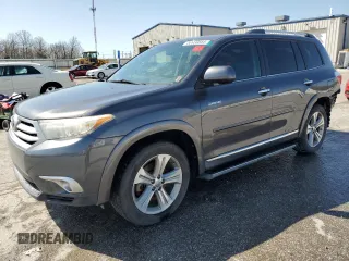 2012 Toyota Highlander Limited with VIN 5TDDK3EH1CS150504, listed as a Copart auction lot 50939885 with 185,656 mi miles and Salvage Title. Bid and sale history available at carsss.com. Image 1.
