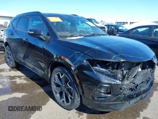 2019 Chevrolet Blazer RS with VIN 3GNKBJRS2KS654806, listed as a IAAI auction lot 41694939 with 107,436 mi miles and . Bid and sale history available at DreamBid. Image 1.