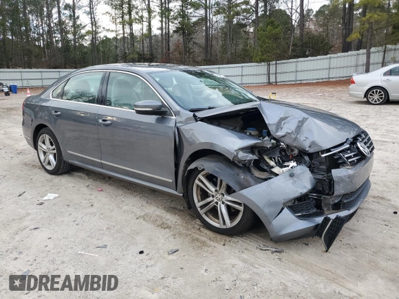 2013 Volkswagen Passat SEL Premium with VIN 1VWCH7A31DC097718, listed as a Copart auction lot 86296264 with 96,021 mi miles and Salvage Title. Bid and sale history available at carsss.com. Image 4.
