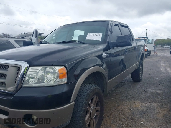 2006 Ford F-150 XLT with VIN 1FTPW14V76KD95056, listed as a IAAI auction lot 41929427 with 225,030 mi miles. Bid and sale history available at carsss.com. Image 2.