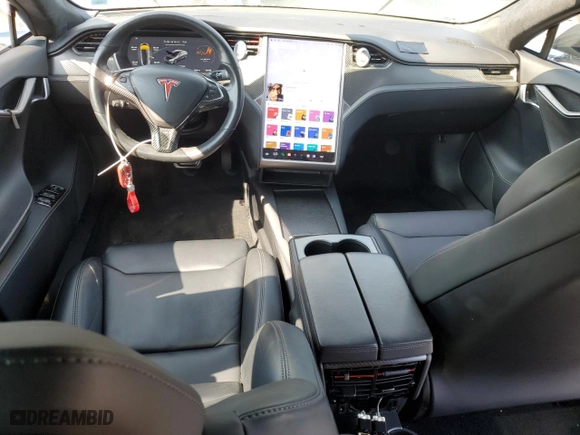 2019 Tesla Model S 100D with VIN 5YJSA1E42KF312803, listed as a Copart auction lot 71246484 with 89820 miles and Non Repairable. Bid and sale history available at carsss.com. Image 8.
