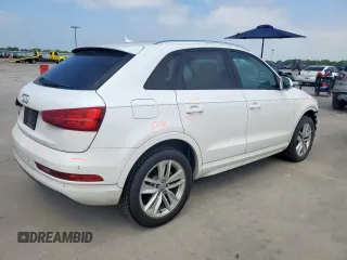 2017 Audi Q3 Premium with VIN WA1BCCFS4HR014916, listed as a Copart auction lot 57602295 with 92,348 mi miles and Salvage title. Bid and sale history available at DreamBid. Image 3.