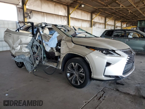 2018 Lexus RX with VIN JTJGZKCA9J2002823, listed as a Copart auction lot 44383845 with 0 mi miles and Salvage Title. Bid and sale history available at carsss.com. Image 4.