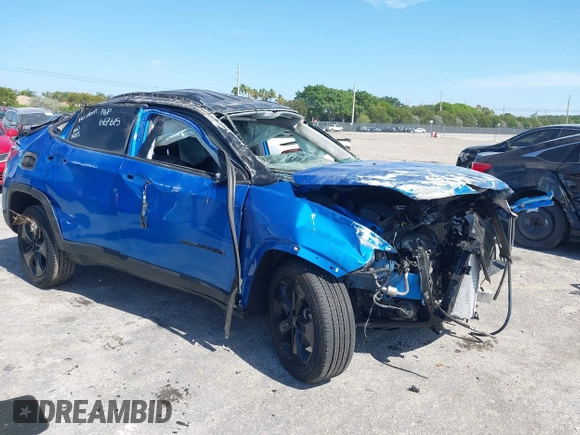 2019 Jeep Compass Latitude with VIN 3C4NJCBB4KT667615, listed as a IAAI auction lot 42154977 with 63,653 mi miles and . Bid and sale history available at DreamBid. Image 1.