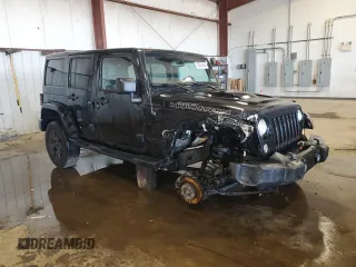 2017 Jeep Wrangler Unlimited Sahara with VIN 1C4HJWEG9HL639562, listed as a Copart auction lot 55074445 with 112,225 mi miles and Salvage title. Bid and sale history available at DreamBid. Image 4.