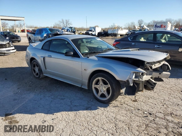 2000 Ford Mustang GT with VIN 1FAFP42X6YF215940, listed as a Copart auction lot 80646464 with 0 mi miles and Salvage Title. Bid and sale history available at carsss.com. Image 4.