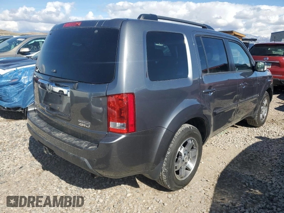 2010 Honda Pilot Touring with VIN 5FNYF4H84AB010438, listed as a Copart auction lot 47778335 with 214,713 mi miles and Clean Title. Bid and sale history available at carsss.com. Image 3.