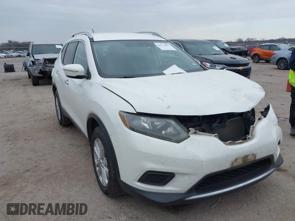 2014 Nissan Rogue S with VIN 5N1AT2MV5EC773061, listed as a IAAI auction lot 41572852 with 175,899 mi miles. Bid and sale history available at carsss.com. Image 1.
