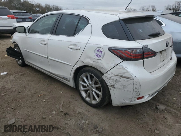 2012 Lexus CT 200h с VIN JTHKD5BH6C2092316, выставлен на аукционе Copart как лот 80528014 с пробегом 196 154 миль миль и Списание • Salvage title. История ставок и продаж доступна на DreamBid. Изображение 2.