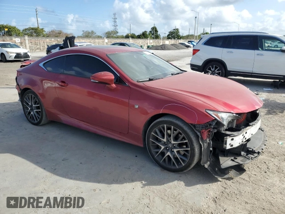 2017 Lexus RC 300 with VIN JTHSM5BCXH5003177, listed as a Copart auction lot 44619945 with 84,614 mi miles and Salvage title. Bid and sale history available at DreamBid. Image 4.