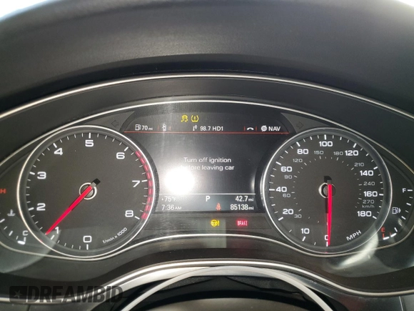2014 Audi A6 Premium Plus with VIN WAUDFAFC5EN159689, listed as a Copart auction lot 43980025 with 85,138 mi miles and Clean title. Bid and sale history available at DreamBid. Image 9.