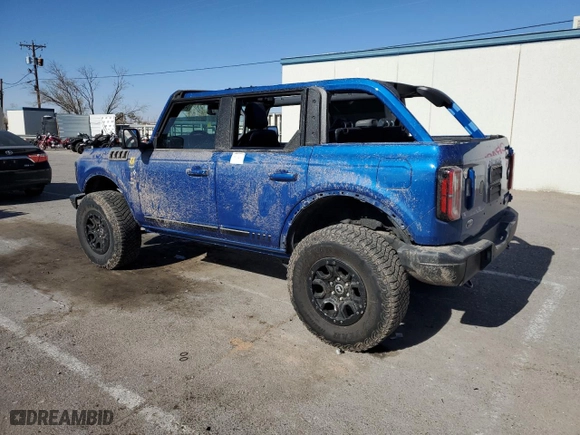 2021 Ford Bronco First Edition with VIN 1FMEE5EP0MLA40086, listed as a Copart auction lot 84266454 with NaN miles and Salvage Title. Bid and sale history available at carsss.com. Image 2.