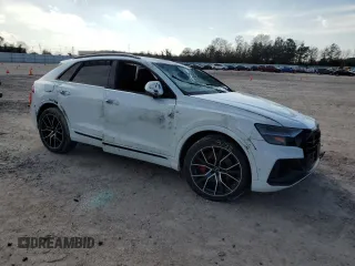 2022 Audi Q8 Prestige with VIN WA1FVBF17ND009750, listed as a Copart auction lot 41358603 with 19,802 mi miles. Bid and sale history available at carsss.com. Image 4.