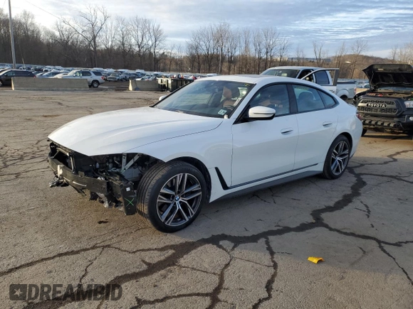2023 BMW 4 Series 430i xDrive with VIN WBA73AV07PFP38922, listed as a Copart auction lot 42783635 with 16,846 mi miles and Salvage title. Bid and sale history available at DreamBid. Image 1.
