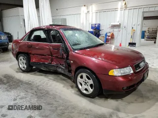2000 Audi A4 with VIN WAUDH28D6YA057593, listed as a Copart auction lot 49228215 with 142,437 mi miles and Salvage Title. Bid and sale history available at carsss.com. Image 4.
