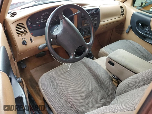 1995 Ford Ranger Splash z VIN 1FTCR14U7SPB16344, wystawiony jako Copart lot #56976485 z przebiegiem 91 615 mil mil oraz Czysty tytuł • Clean title. Historia ofert i sprzedaży dostępna na DreamBid. Obrazek 8.