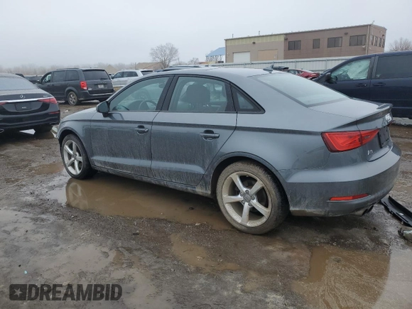 2015 Audi A3 1.8T Premium with VIN WAUACGFF3F1013762, listed as a Copart auction lot 39160744 with 0 mi miles. Bid and sale history available at carsss.com. Image 2.
