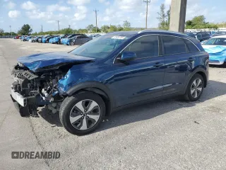 2017 Kia Niro LX with VIN KNDCB3LC2H5082018, listed as a Copart auction lot 53488755 with 122,830 mi miles and Salvage Title. Bid and sale history available at DreamBid. Image 1.