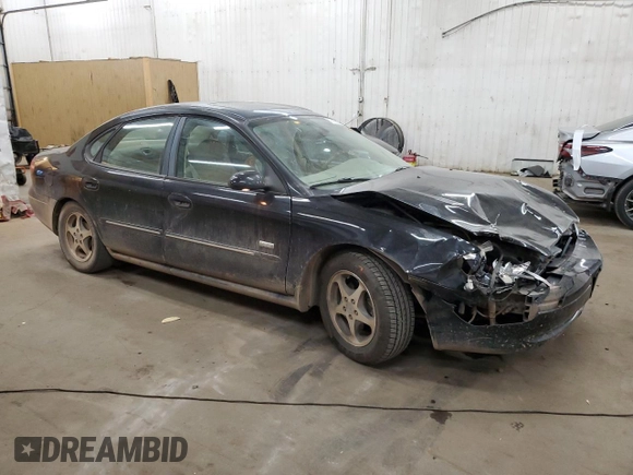 2003 Ford Taurus SEL Deluxe with VIN 1FAHP56S43A219925, listed as a Copart auction lot 76978824 with 191,000 mi miles and Salvage Title. Bid and sale history available at DreamBid. Image 4.
