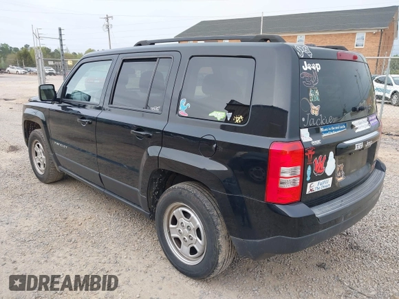 2016 Jeep Patriot Sport with VIN 1C4NJPBA8GD537851, listed as a IAAI auction lot 41996772 with 155,676 mi miles. Bid and sale history available at carsss.com. Image 3.
