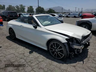 2021 Mercedes-Benz C 300 with VIN W1KWK8DB8MG100428, listed as a Copart auction lot 60537275 with 35,917 mi miles and Salvage title. Bid and sale history available at DreamBid. Image 4.