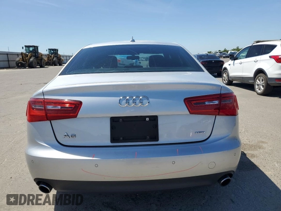 2015 Audi A6 Premium Plus with VIN WAUGFAFC1FN032131, listed as a Copart auction lot 56870595 with 59,958 mi miles and Salvage title. Bid and sale history available at DreamBid. Image 6.