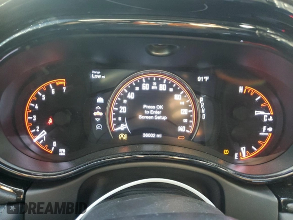 2022 Dodge Durango GT Plus with VIN 1C4RDHDG5NC198677, listed as a Copart auction lot 83866054 with 36,002 mi miles and Salvage Title. Bid and sale history available at DreamBid. Image 9.