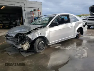 2003 Honda Civic LX with VIN 1HGEM22593L054433, listed as a Copart auction lot 42521825 with 217,505 mi miles and Non Repairable. Bid and sale history available at carsss.com. Image 1.