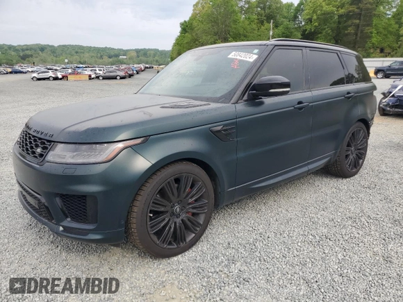 2021 Land Rover Range Rover Sport HSE Dynamic with VIN SALWR2SE2MA775543, listed as a Copart auction lot 50842024 with 58,561 mi miles and Salvage Title. Bid and sale history available at carsss.com. Image 1.