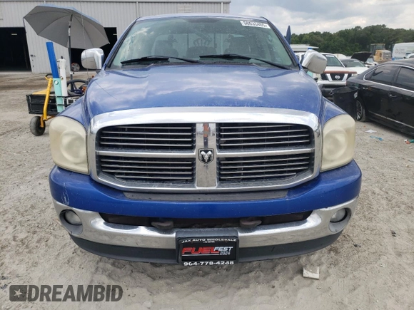 2007 Dodge 1500 SLT with VIN 1D7HA18267S196333, listed as a Copart auction lot 56033465 with 202,305 mi miles and Salvage Title. Bid and sale history available at DreamBid. Image 5.