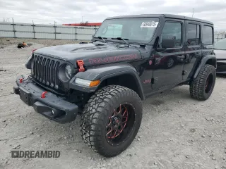 2018 Jeep Wrangler Unlimited Rubicon with VIN 1C4HJXFG4JW266438, listed as a Copart auction lot 50940075 with 75,175 mi miles and Salvage title. Bid and sale history available at DreamBid. Image 1.