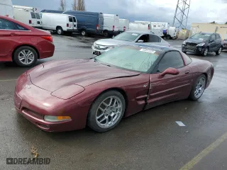 2003 Chevrolet Corvette with VIN 1G1YY22G435111071, listed as a Copart auction lot 44051525 with 0 mi miles and Salvage Title. Bid and sale history available at carsss.com. Image 1.