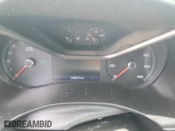 2020 Chevrolet Colorado 2WD LT with VIN 1GCHSCEA4L1229974, listed as a Copart auction lot 50361015 with 108,931 mi miles and Salvage Title. Bid and sale history available at DreamBid. Image 9.