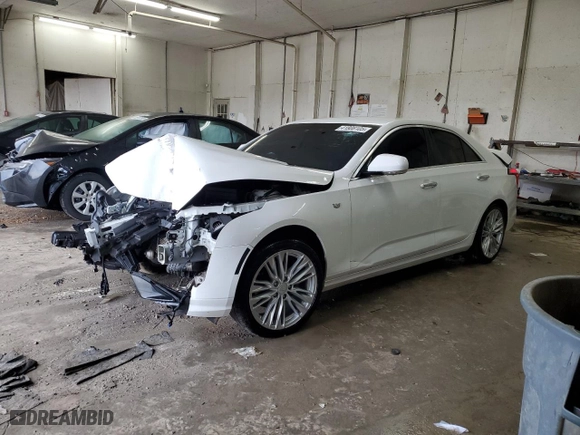 2022 Cadillac CT4 Premium Luxury with VIN 1G6DB5RK7N0111748, listed as a Copart auction lot 41808105 with 71,854 mi miles and Salvage Title. Bid and sale history available at carsss.com. Image 1.