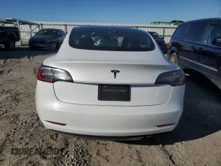 2021 Tesla Model 3 Standard Range Plus with VIN 5YJ3E1EA8MF852089, listed as a Copart auction lot 46157845 with 82,979 mi miles and Salvage Title. Bid and sale history available at DreamBid. Image 6.