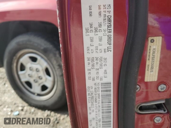 2014 Jeep Patriot Sport with VIN 1C4NJPBB2ED648515, listed as a Copart auction lot 55846175 with 143,105 mi miles and Clean Title. Bid and sale history available at DreamBid. Image 13.