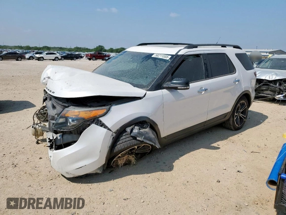 2013 Ford Explorer Sport with VIN 1FM5K8GTXDGB40435, listed as a Copart auction lot 58211555 with Not provided miles and Salvage title. Bid and sale history available at DreamBid. Image 1.