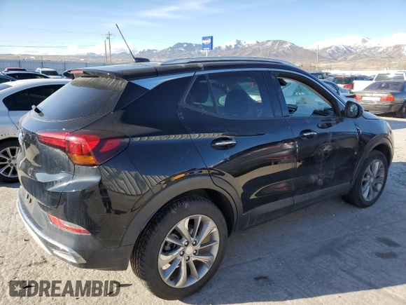 2023 Buick Encore GX Essence with VIN KL4MMFSL1PB112685, listed as a Copart auction lot 48693995 with 18,303 mi miles and Salvage title. Bid and sale history available at DreamBid. Image 3.